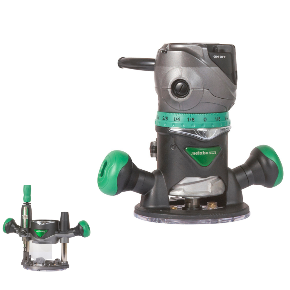 Metabo HPT 2-1/4 Peak HP Variable Speed Fixed/Plunge Base Router Kit | KM12VC - Ascmtools