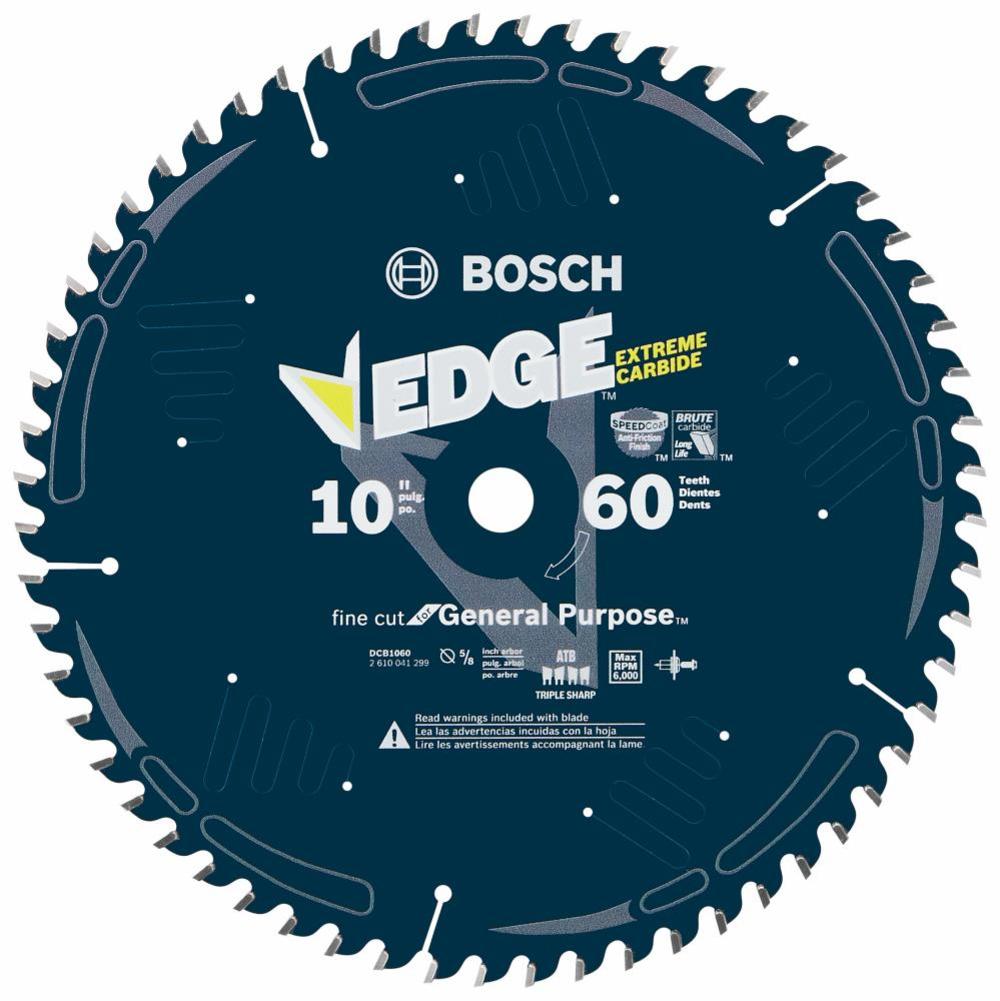 Bosch 10 In. 60 Tooth Edge Circular Saw Blade for Fine Finish - Ascmtools