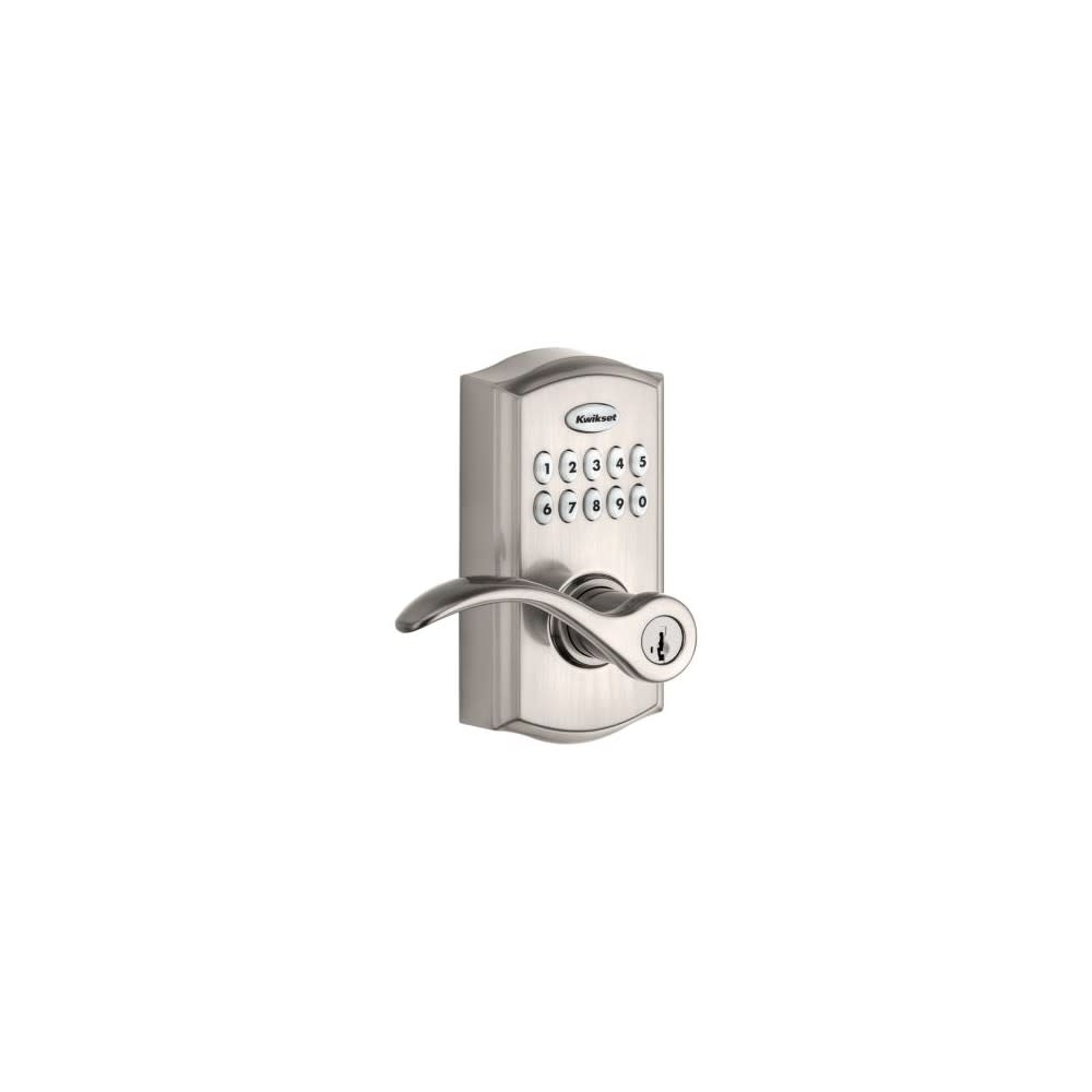 Kwikset SmartKey Pembroke Door Lever SmartCode 955 Satin Nickel - Ascmtools