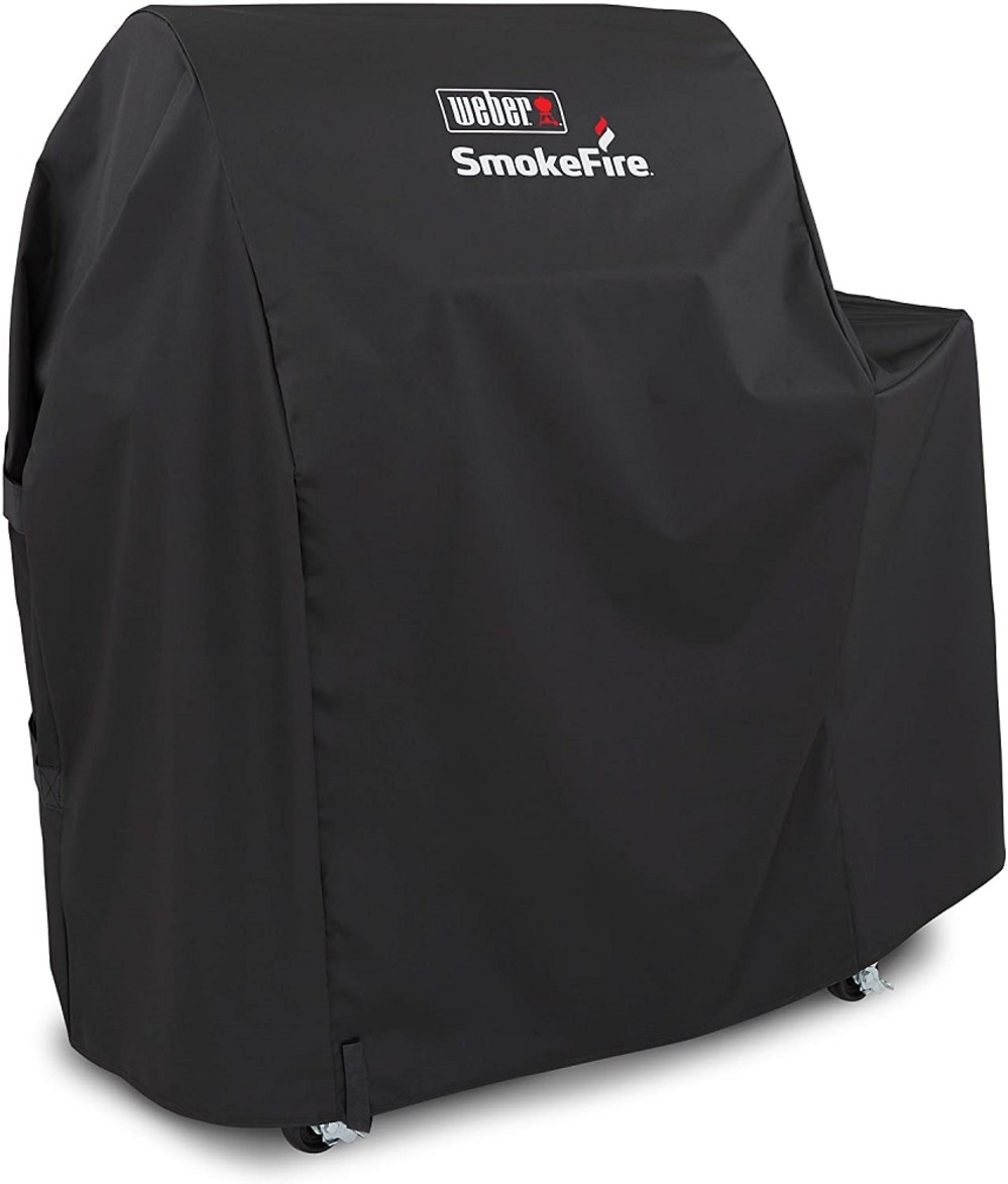 Weber 24 In. Weather Resistant Premium Grill Cover for Smokefire EX4 Pellet Grill - Ascmtools