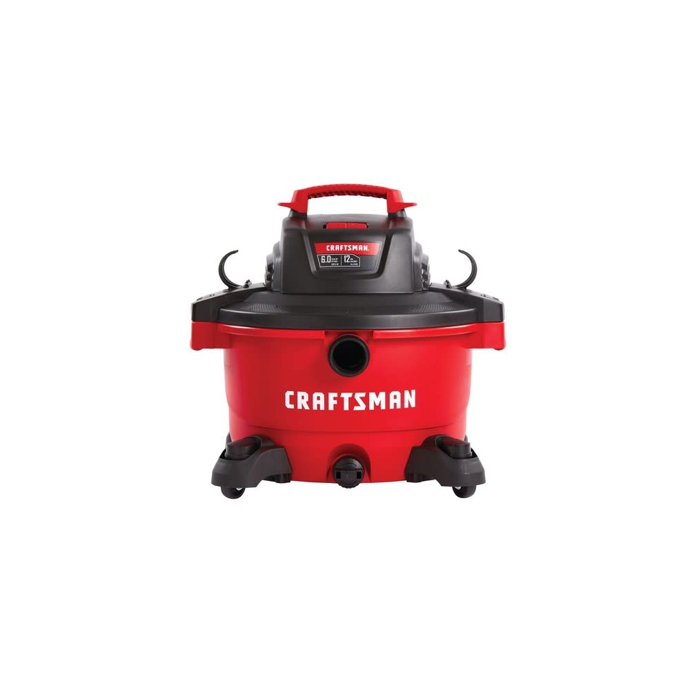 Craftsman Wet/Dry Vacuum with Attachments 12 Gallon 120V 6HP Peak - Ascmtools