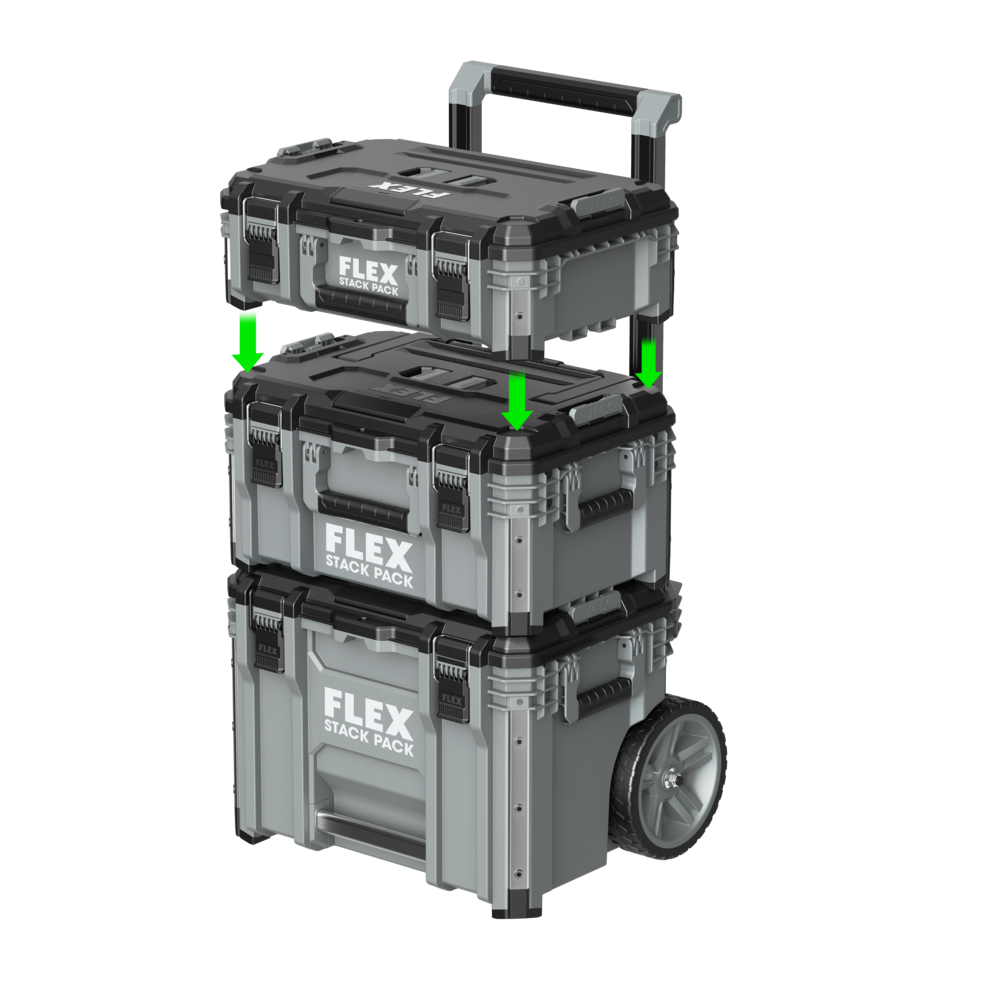 FLEX Stack Pack Rolling Tool Box - Ascmtools