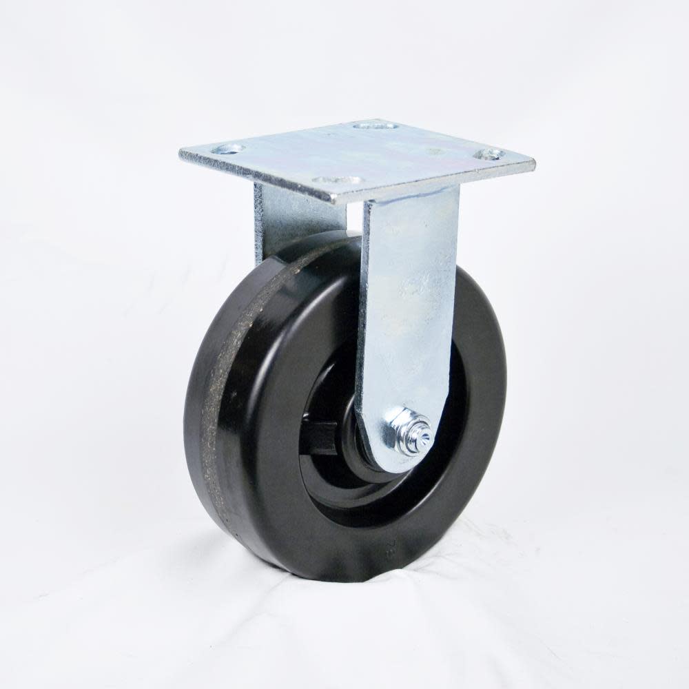 EZ Roll Casters 6 In. Phenolic Rigid Caster - Ascmtools