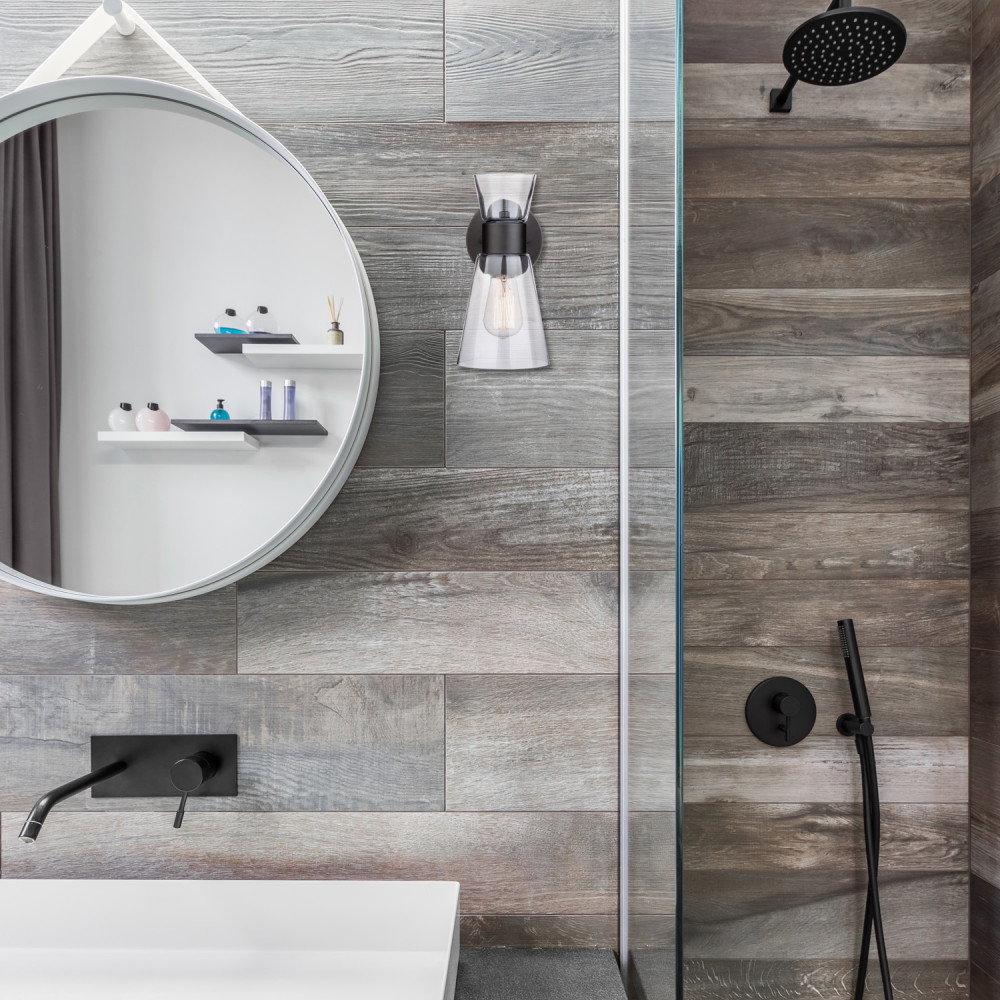 Globe Electric Montgomery Contemporary Wall Sconce Dark Bronze - Ascmtools