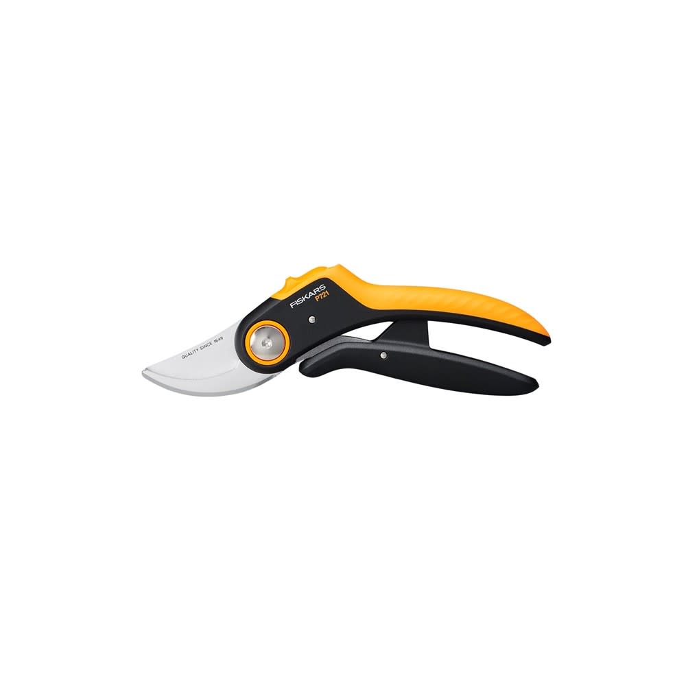 Fiskars Plus Steel Blade P721 Pruner with Ergonomic Handle - Ascmtools