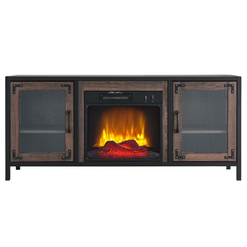Hearthpro Media Electric Fireplace Full Metal Frame - Ascmtools