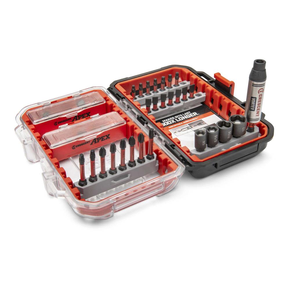 Crescent APEX VORTEX Bit Holding Fastening Set 55pc - Ascmtools