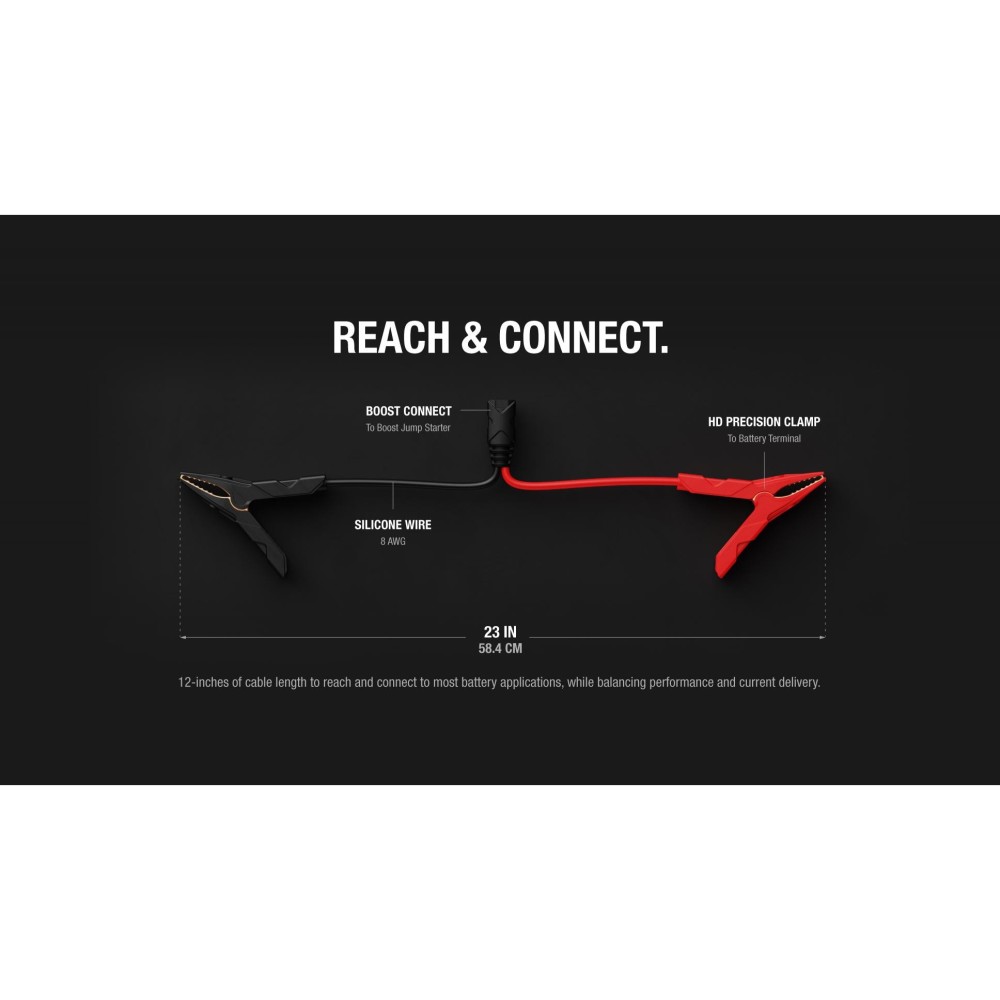 Noco HD Precision Boost Battery Clamp For 12V Gas & Diesel Engine - Ascmtools