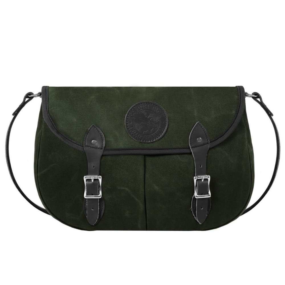 Duluth Pack 8 Liters Capacity Waxed Olive Drab Large Double Shell Purse - Ascmtools