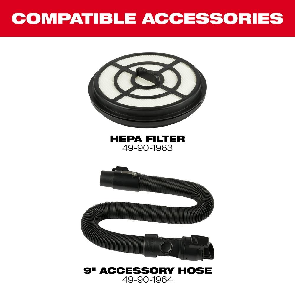 Milwaukee M18 FUEL 3-in-1 Backpack Vacuum - Ascmtools