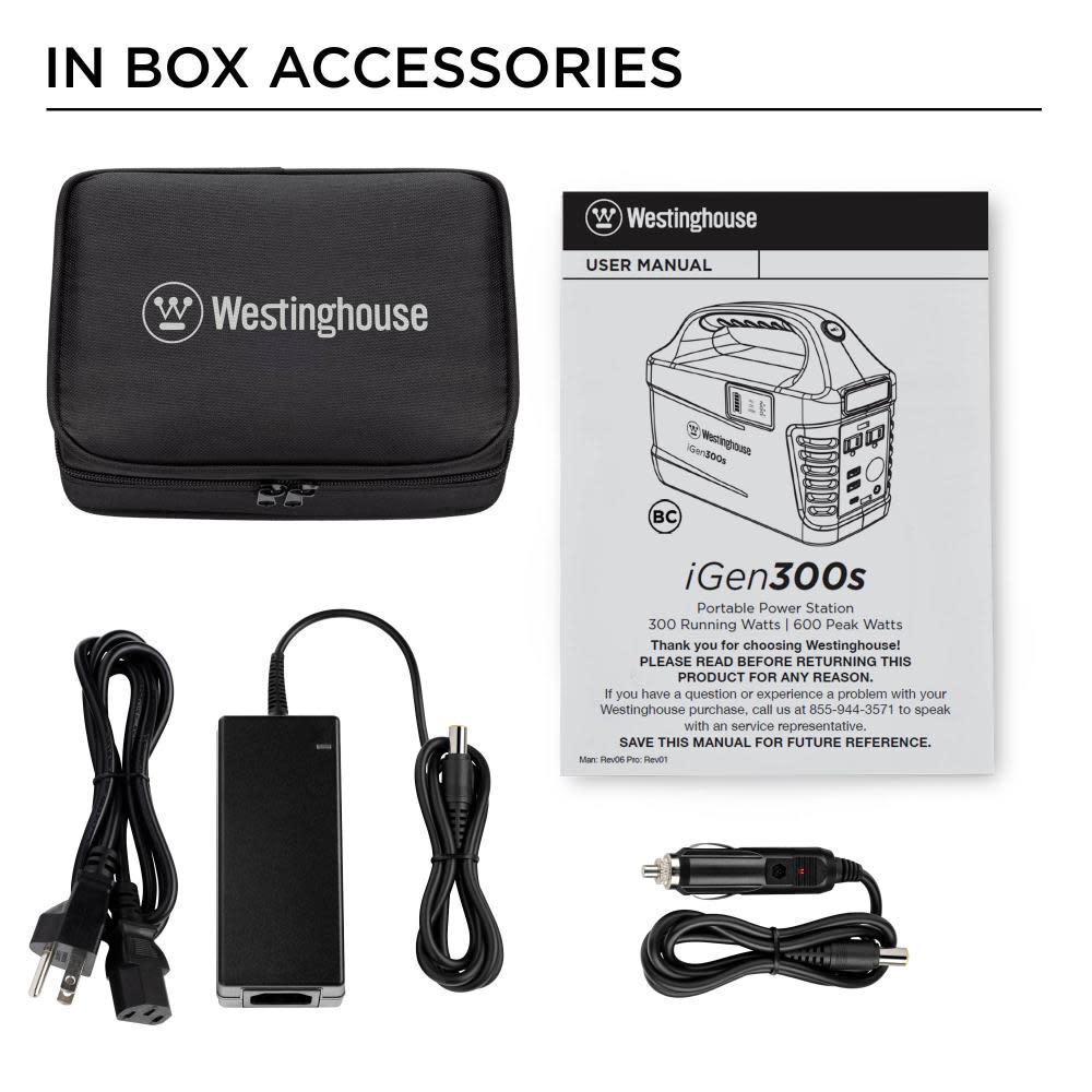 Westinghouse Outdoor Power iGen Solar Generator Portable 296 Watt Hour - Ascmtools