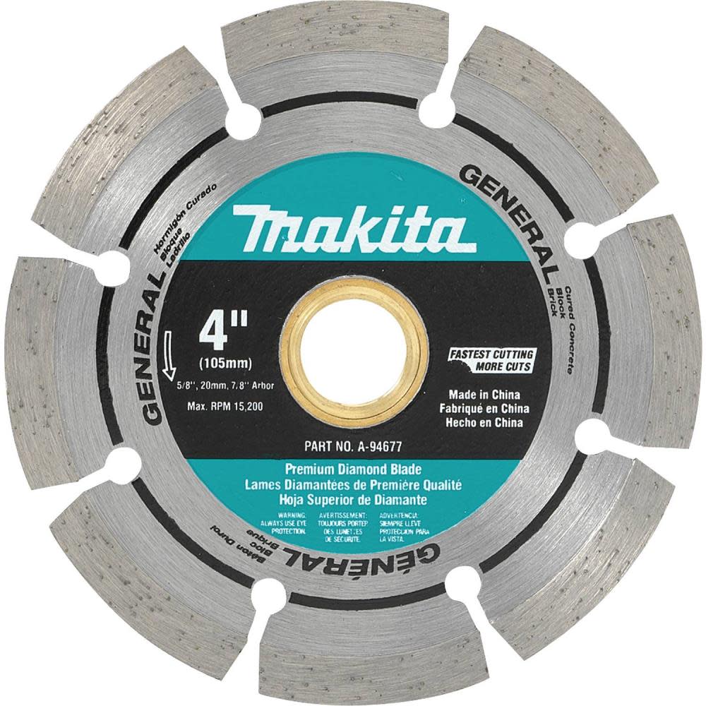 Makita 4″ Diamond Blade Segmented General Purpose - Ascmtools