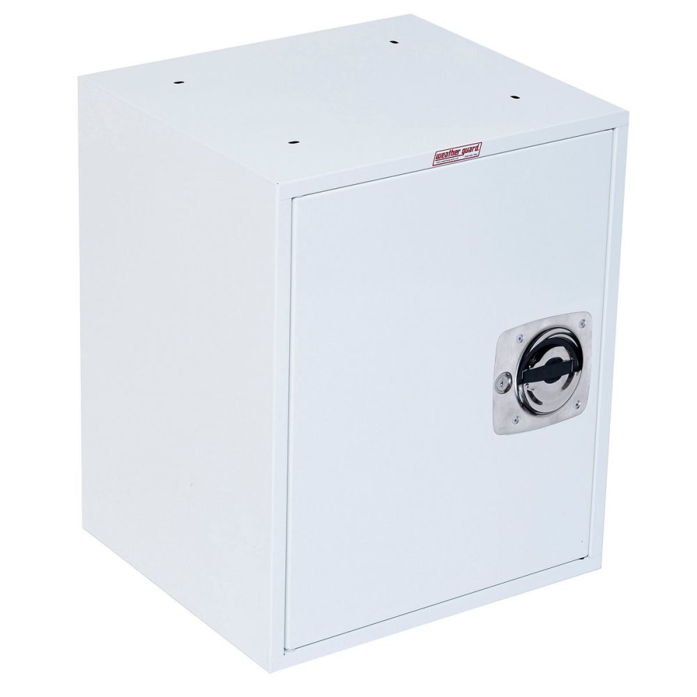 Weather Guard Lockable Cabinet No Shelf 22 In. x 18 In. x 16 In. - Ascmtools