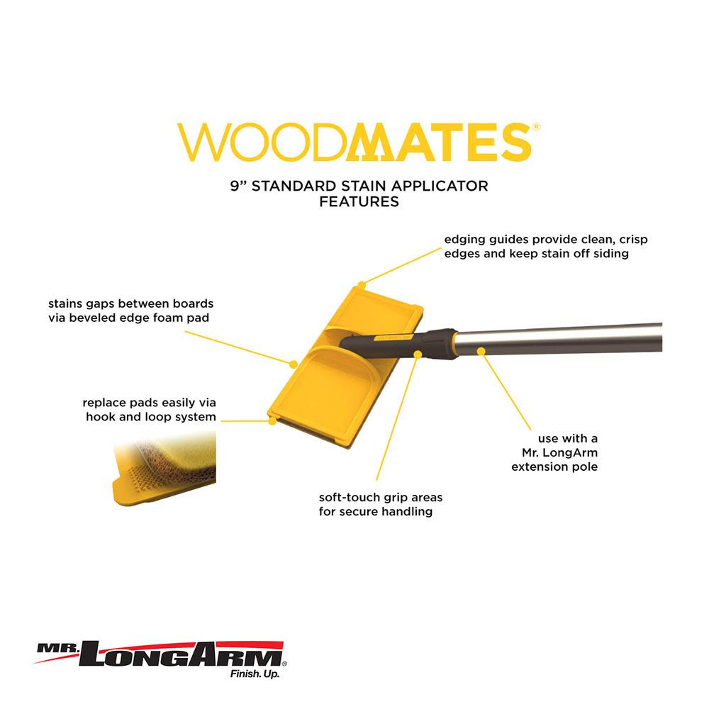 Mr Longarm 9-in Exterior Stain Applicator - Ascmtools