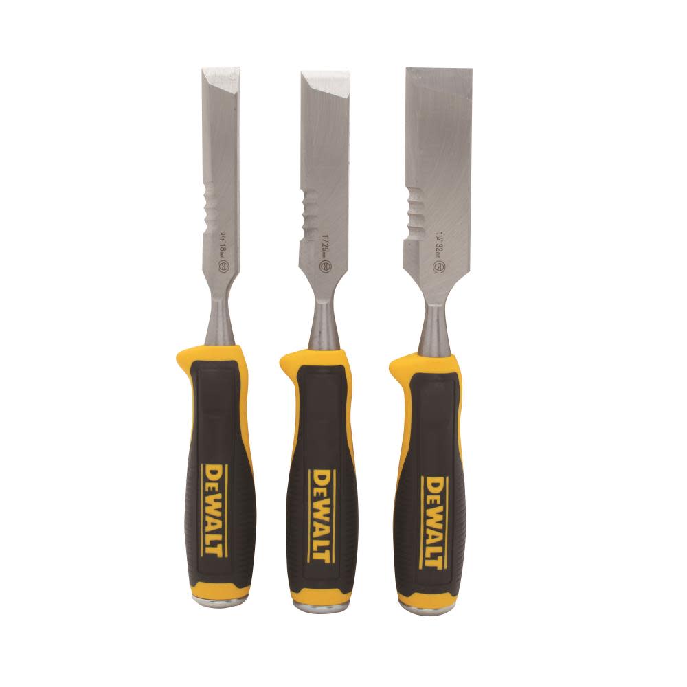 DEWALT 3 pc Side Strike Wood Chisel Set - Ascmtools