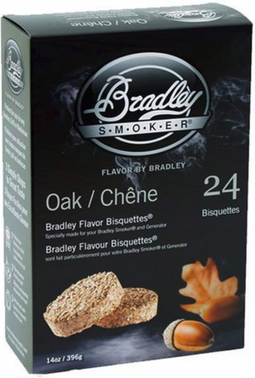 Bradley Smoker Oak Bisquettes–24 Pack - Ascmtools