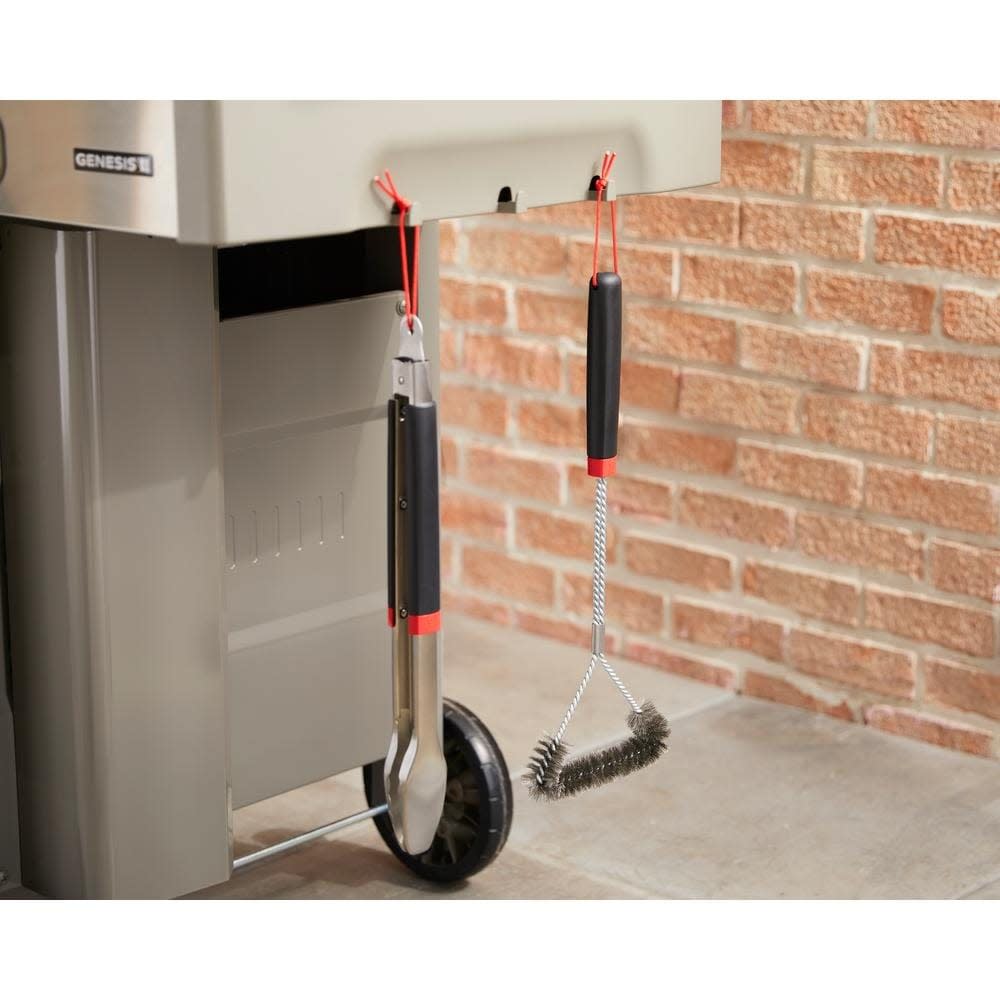 Weber 18″ Three-Sided Bristle Grill Brush - Ascmtools