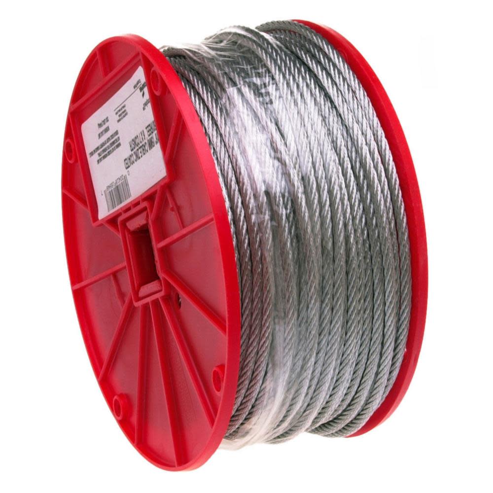Campbell 3/16″ 7 x 19 Cable Galvanized Wire 250 Feet Per Reel - Ascmtools