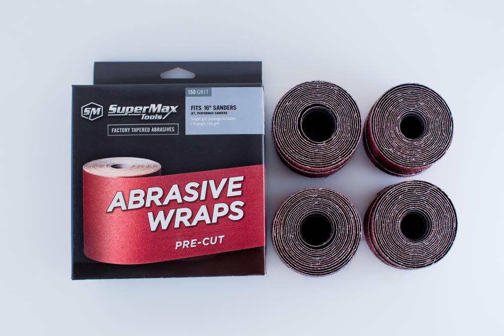 16 In. 100 Grit Pre-Cut abrasive-4 pack Box - Ascmtools
