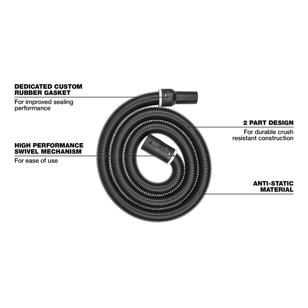 Milwaukee 1 7/8″ x 9′ Flexible Hose - Ascmtools