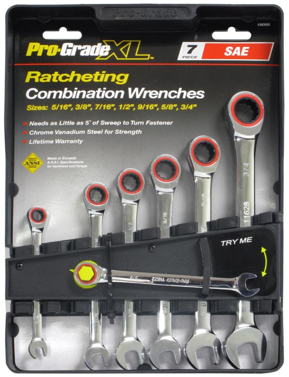 Allied International 7 pc. Ratcheting Combination Wrench Set – SAE - Ascmtools