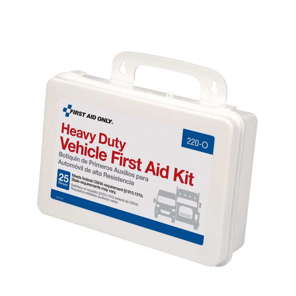 First Aid Only Vehicle First Aid Kit 25 Person Plastic Case - Ascmtools