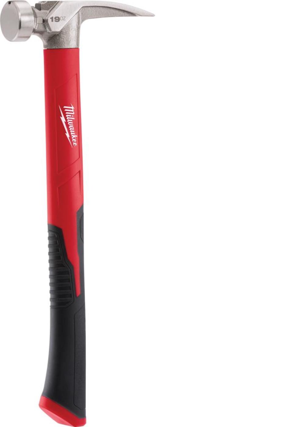 Milwaukee 19 oz Smooth Face Poly/Fiberglass Handle Hammer - Ascmtools