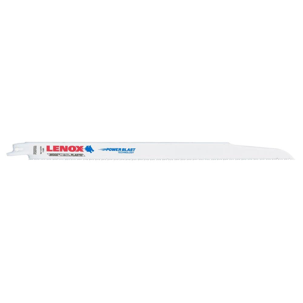 Lenox Reciprocating Saw Blade B110R 12″ X 3/4″ X .050″ X 10/14 TPI 25pk - Ascmtools