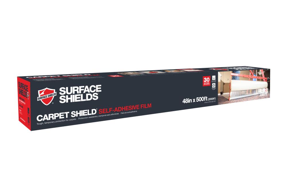 Surface Shield Carpet Shield Self Adhesive Film 48 In. x 500 Ft Roll - Ascmtools