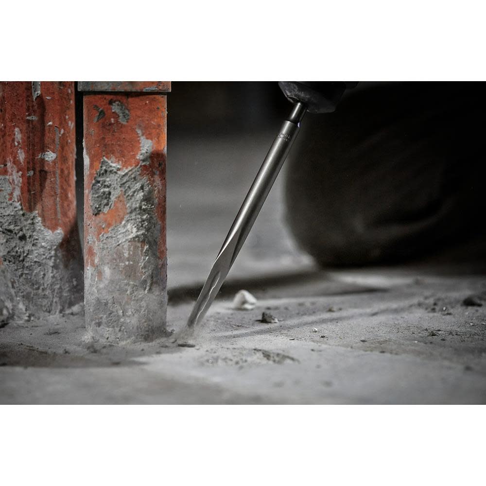 Milwaukee SDS-PLUS SLEDGE Bull Point & Flat Chisel 2 Pack - Ascmtools