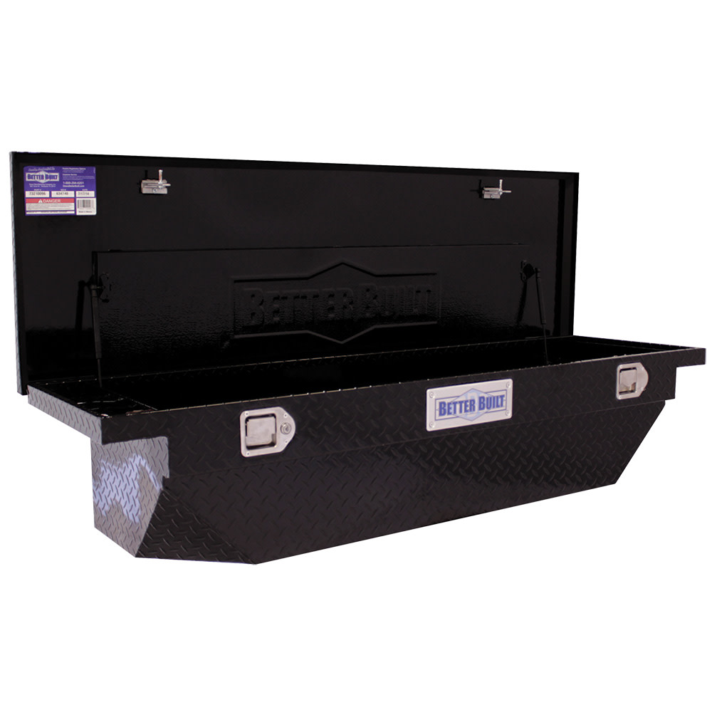 Better Built 61.5″ Crown Saddle Truck Tool Box LOW PROFILE GLOSS BLACK - Ascmtools