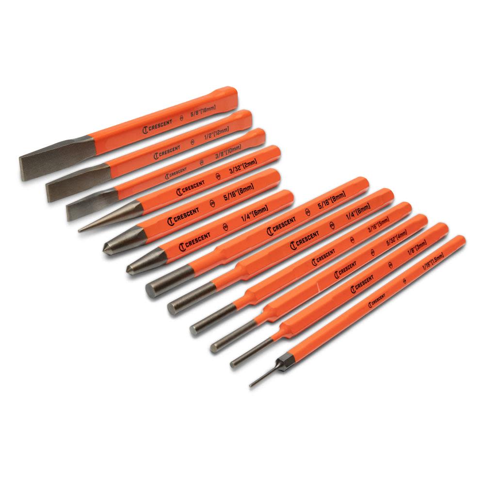 Crescent Punch & Chisel Set 12pc - Ascmtools