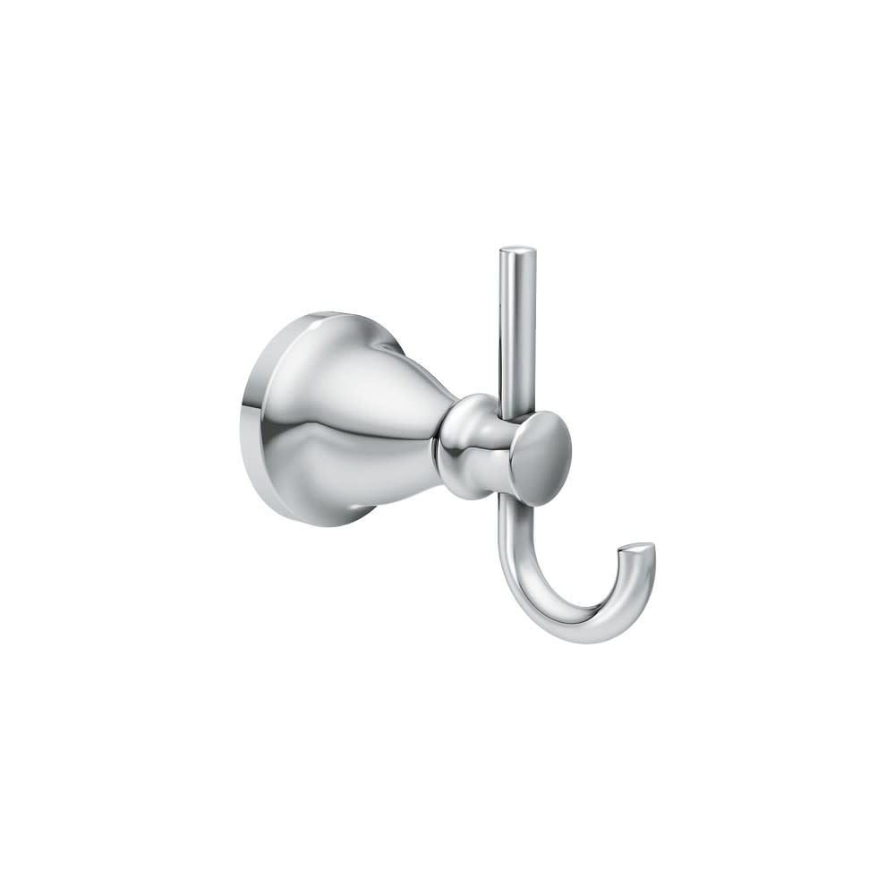 Moen Hilliard Double Robe Hook Polished Chrome - Ascmtools