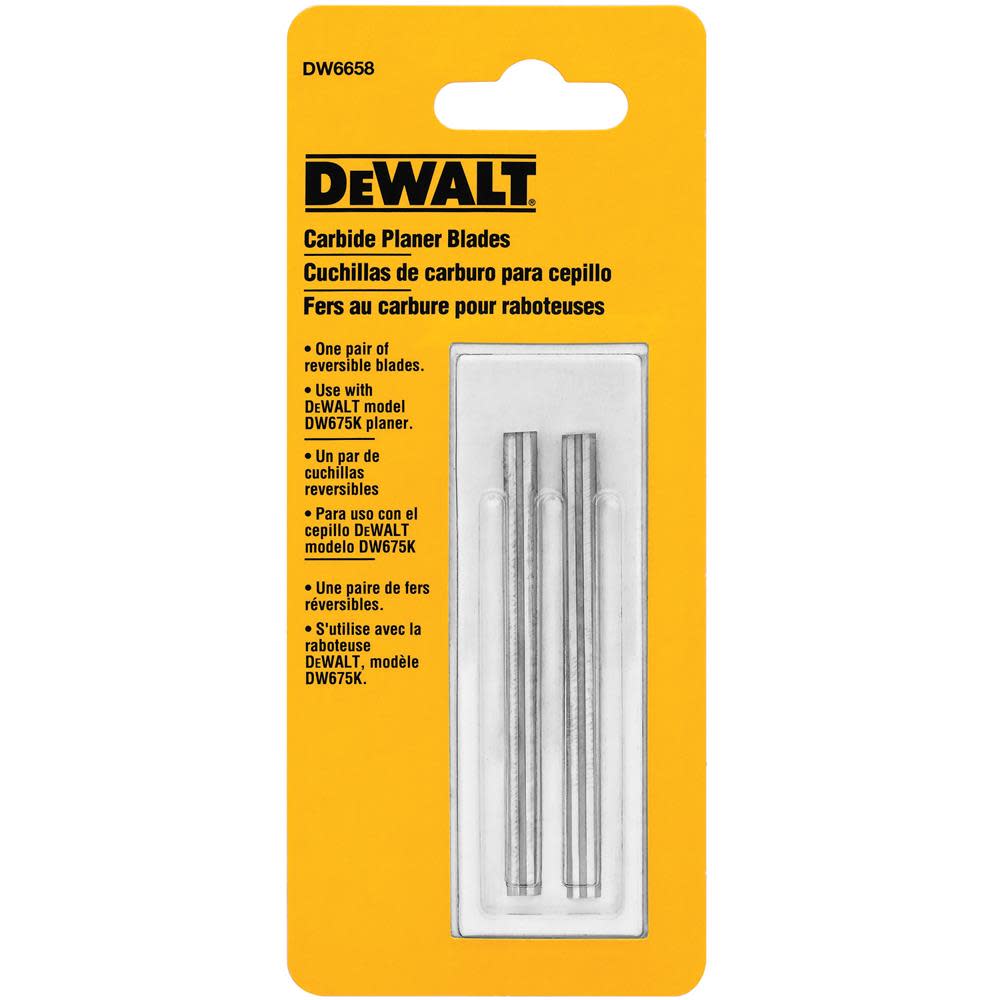 DEWALT Replacement Carbide Planer Blades (2) - Ascmtools