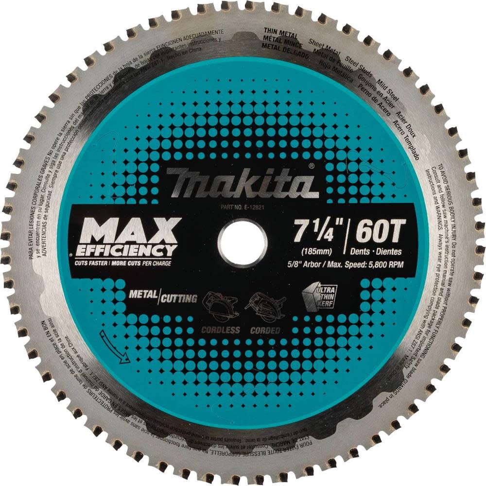 Makita 7 1/4″ 60T Saw Blade Metal/Stainless Steel - Ascmtools