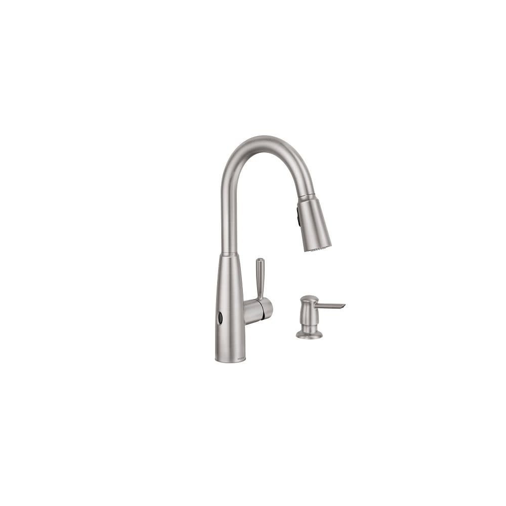 Moen Sperry MotionSense Kitchen Faucet Spot Resist Stainless - Ascmtools