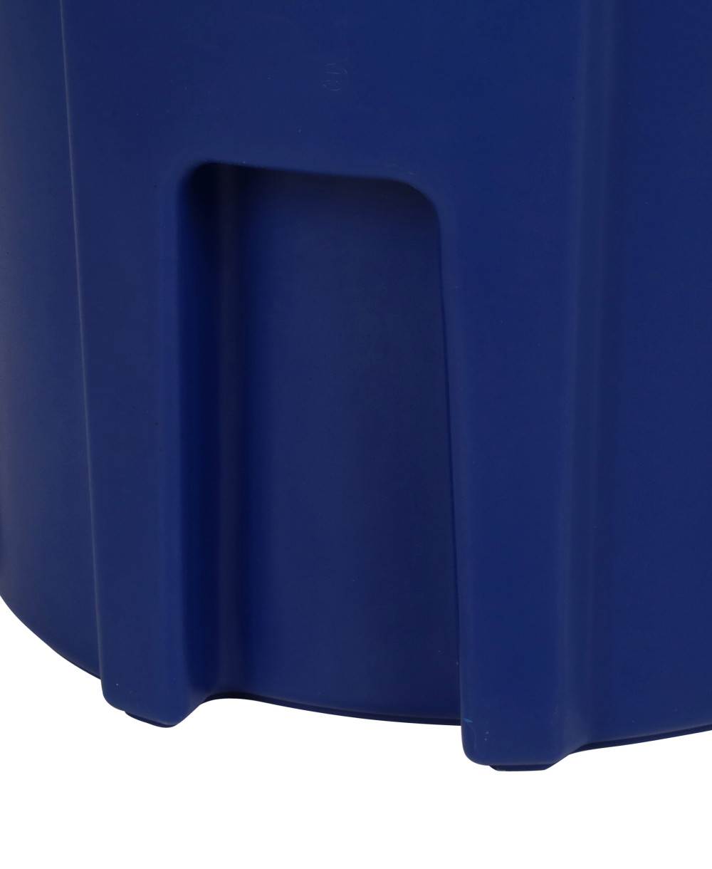 Toter 44 Gallon Round Trash Can with Lift Handle Blue - Ascmtools