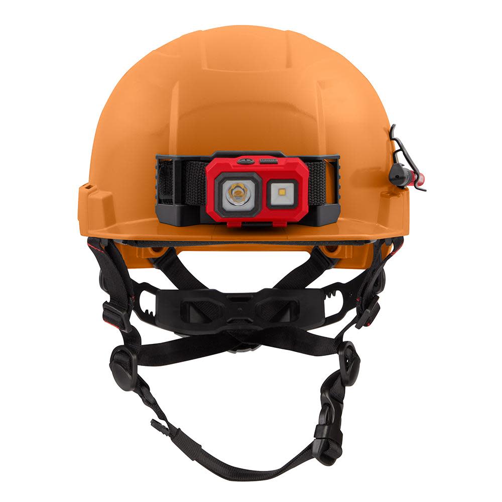 Milwaukee Orange Front Brim Helmet with BOLT Class E - Ascmtools