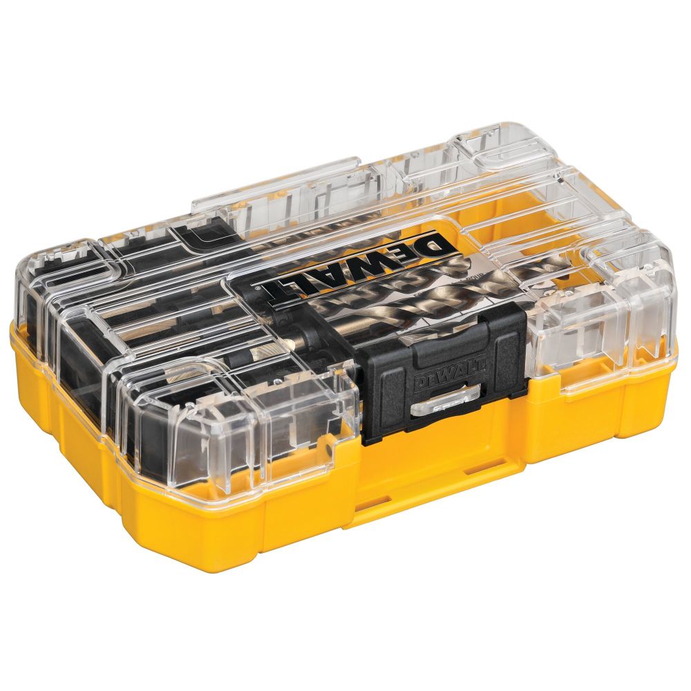 DEWALT Industrial Drill Bit Cobalt Alloy Steel Set with ToughCase+ System 14pc - Ascmtools