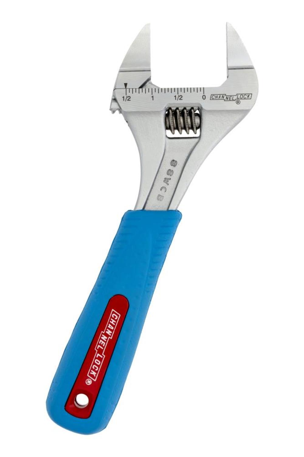 Channellock 8In Slim Jaw Adjustable Wrench - Ascmtools