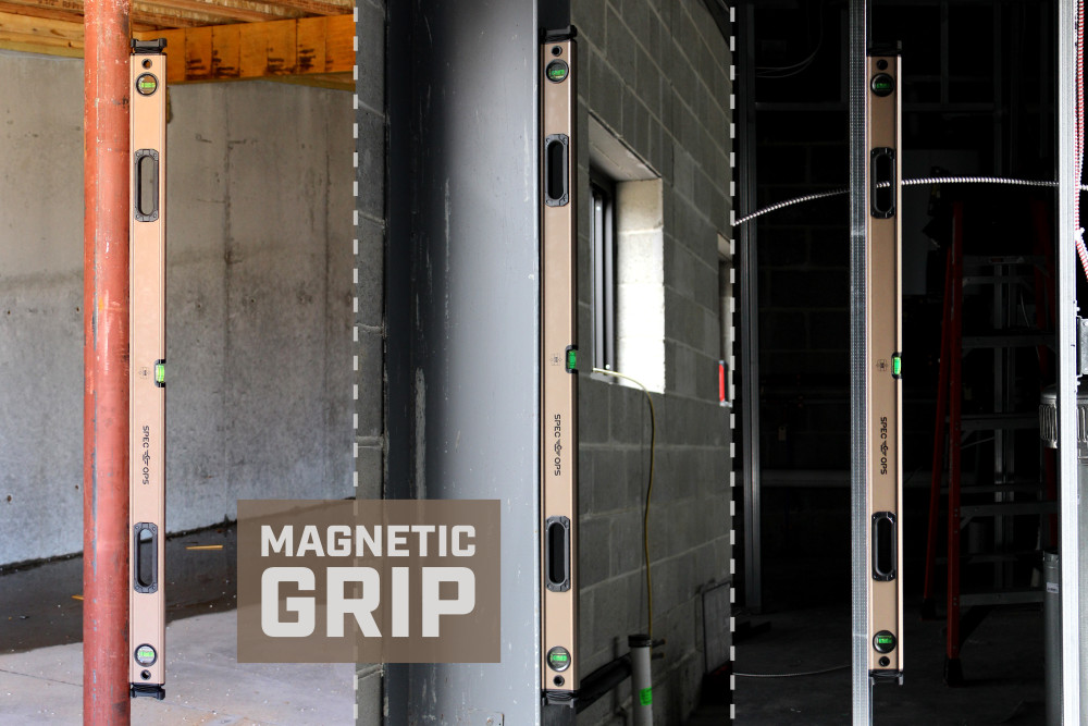 Spec Ops Tools Magnetic Box Beam Level with Bungee 48″ - Ascmtools