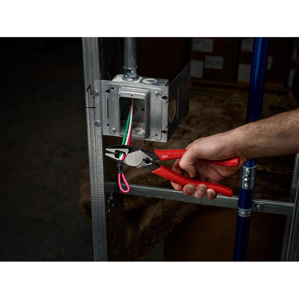 Milwaukee 9 in. High Leverage Lineman’s Pliers with Crimper - Ascmtools
