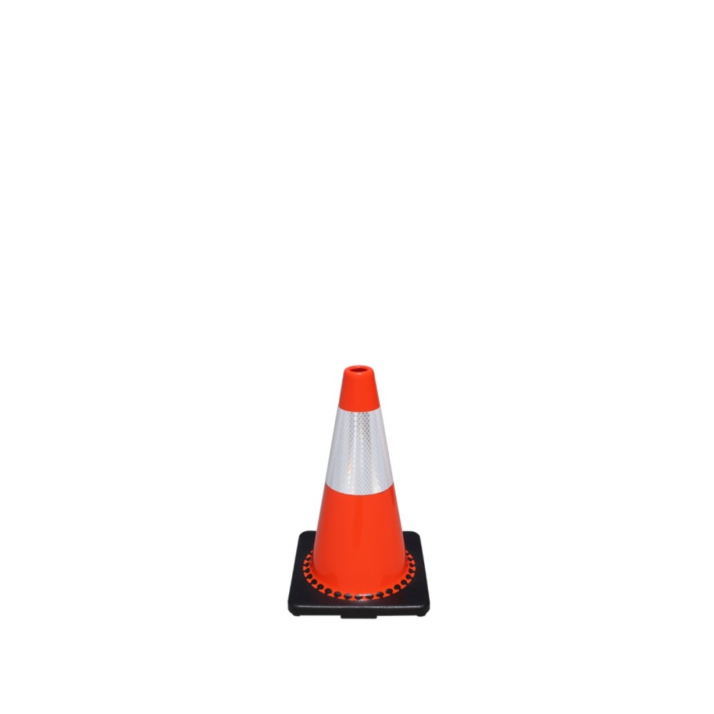 Vizcon Fluorescent Orange 18″ TrafFix PVC Cone with 6″ Collar - Ascmtools