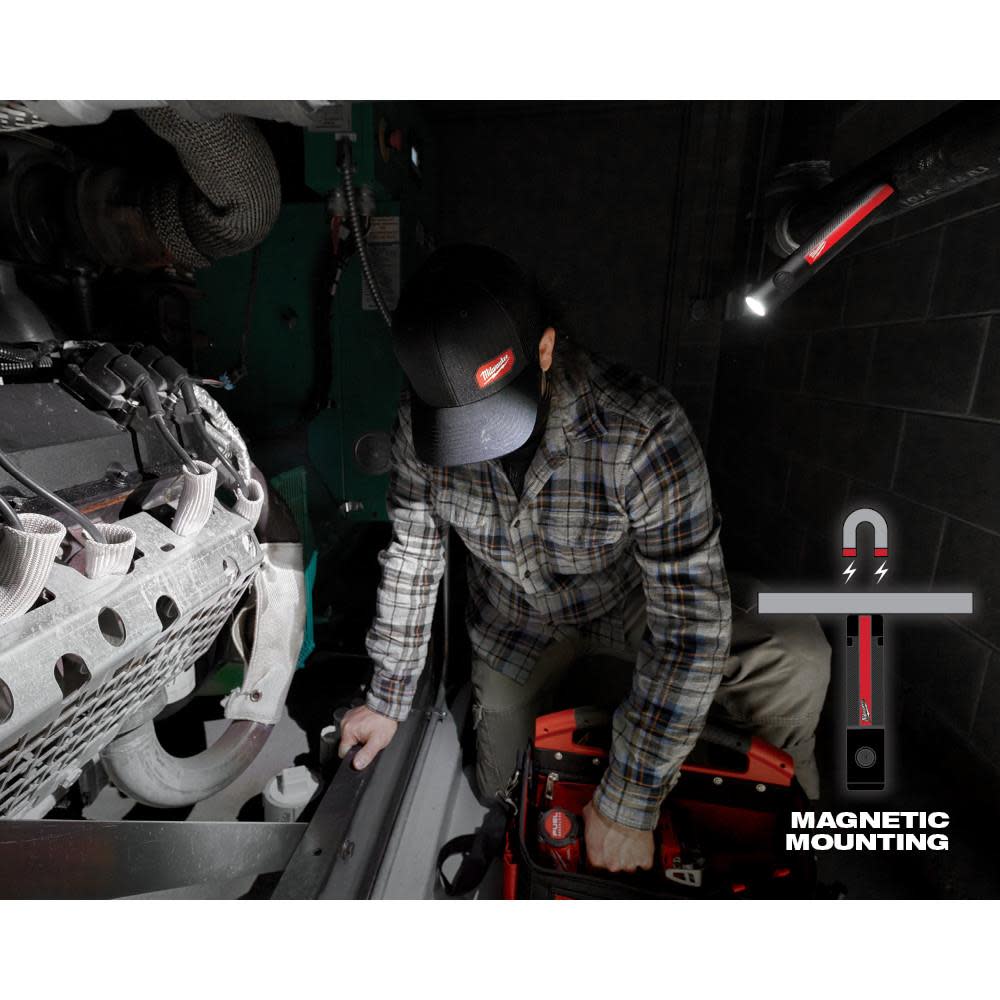 Milwaukee Everyday Carry Flashlight with Magnet Rechargeable 500L - Ascmtools