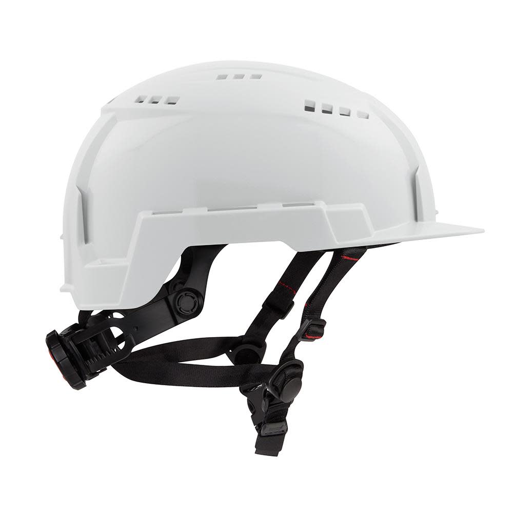 Milwaukee White Front Brim Vented Helmet with BOLT Class C - Ascmtools