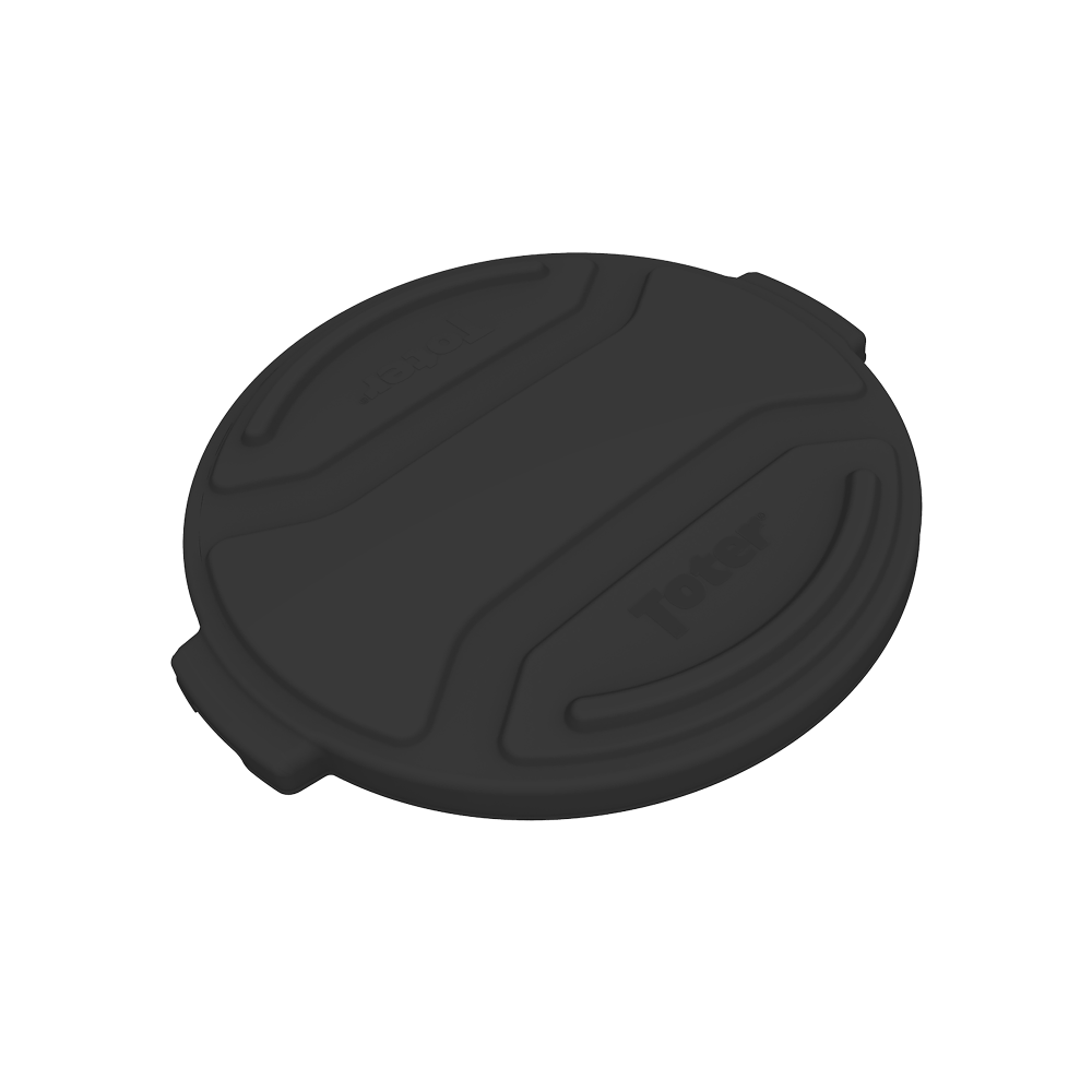 Toter 20 Gallon Round Trash Can Lid Black - Ascmtools