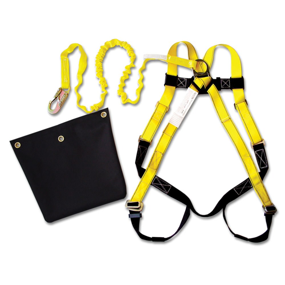 Guardian Fall Protection Sack of Safety with 6 ft Internal Shock Lanyard - Ascmtools