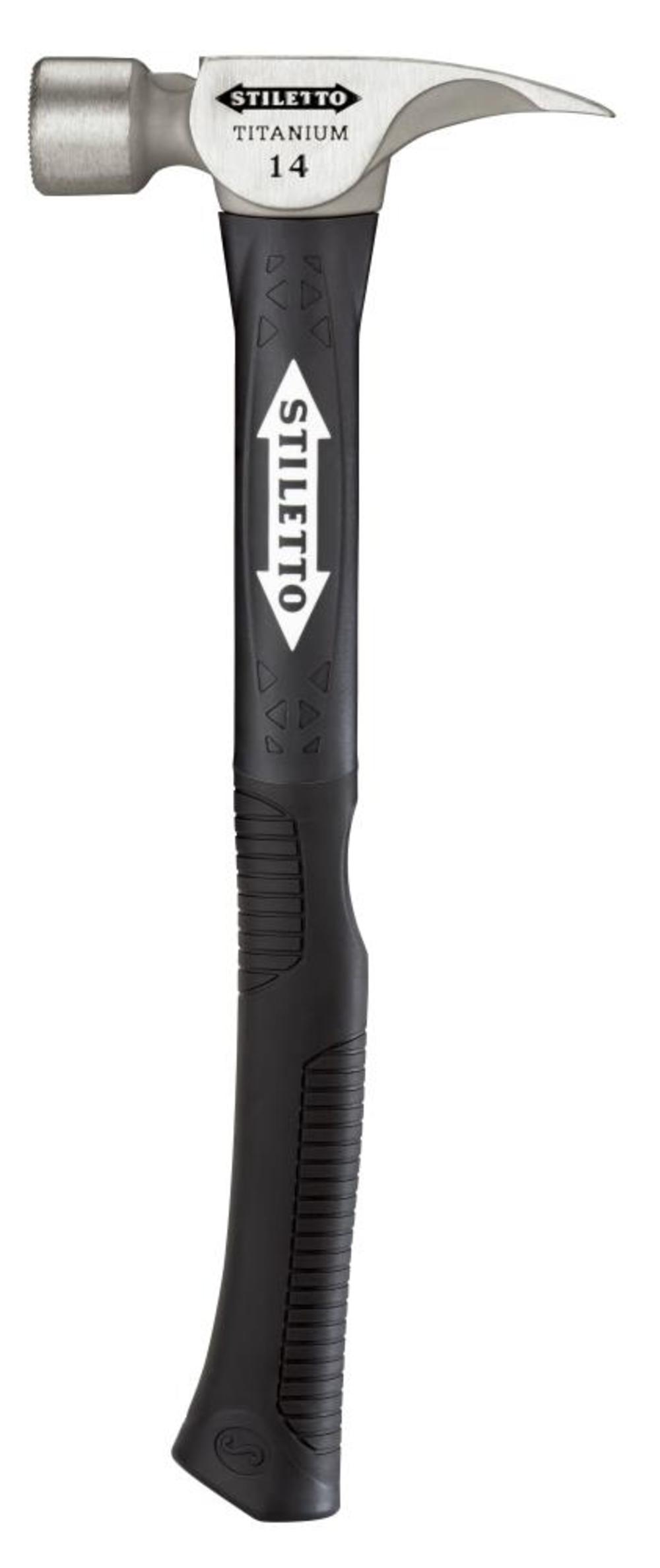 Stiletto 14oz Hammer Titanium Smooth Face with 16″ Hybrid Fiberglass Handle - Ascmtools