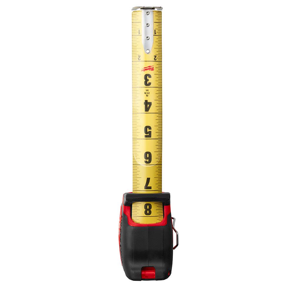 Milwaukee 25Ft Wide Blade Tape Measure - Ascmtools