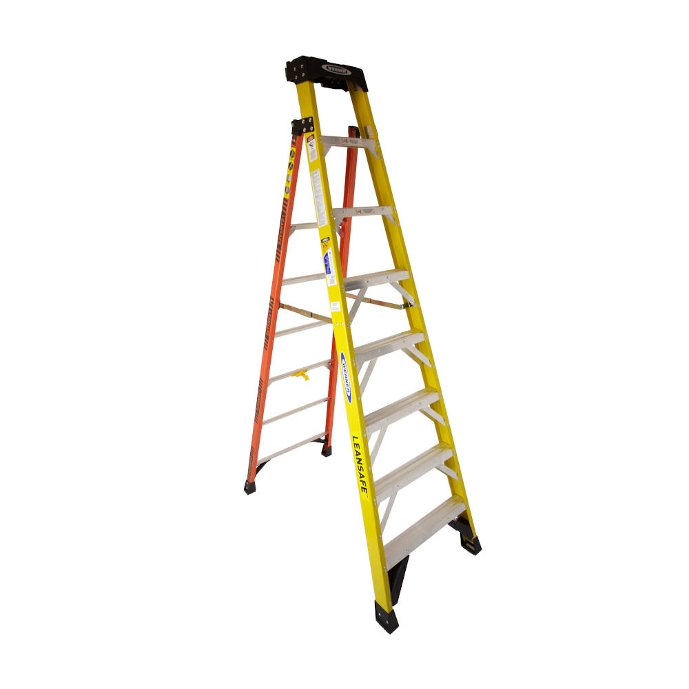 Werner LEANSAFE 8 ft Type IAA Fiberglass Leaning Ladder - Ascmtools